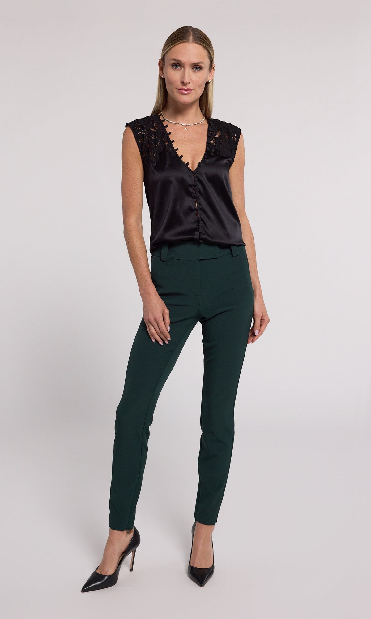 Ursula Lace Combo Blouse
