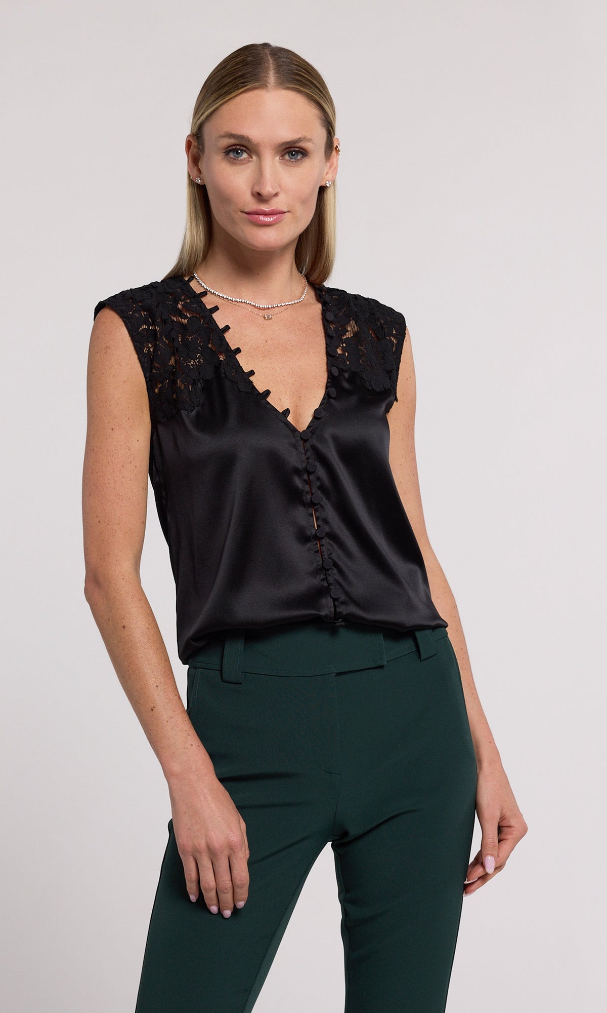 Ursula Lace Combo Blouse