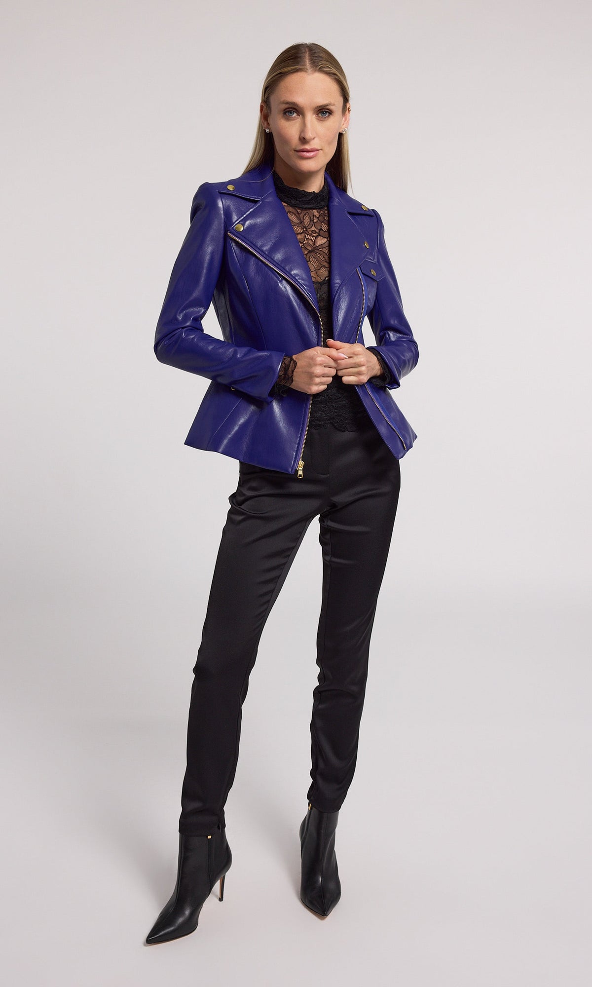Selah Vegan Leather Moto Jacket