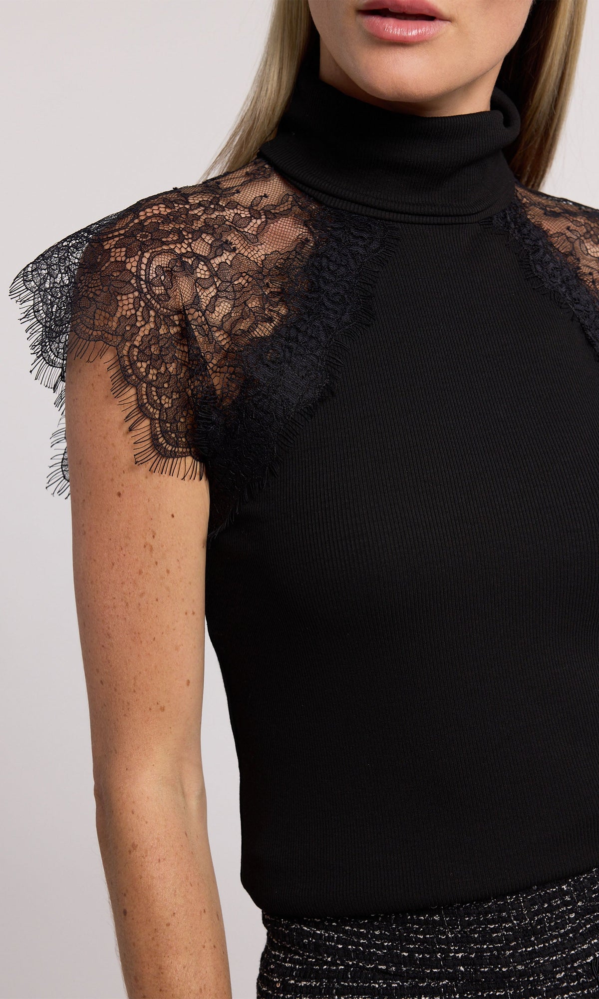 Jessenia Lace Combo Top