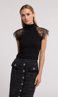 Jessenia Lace Combo Top