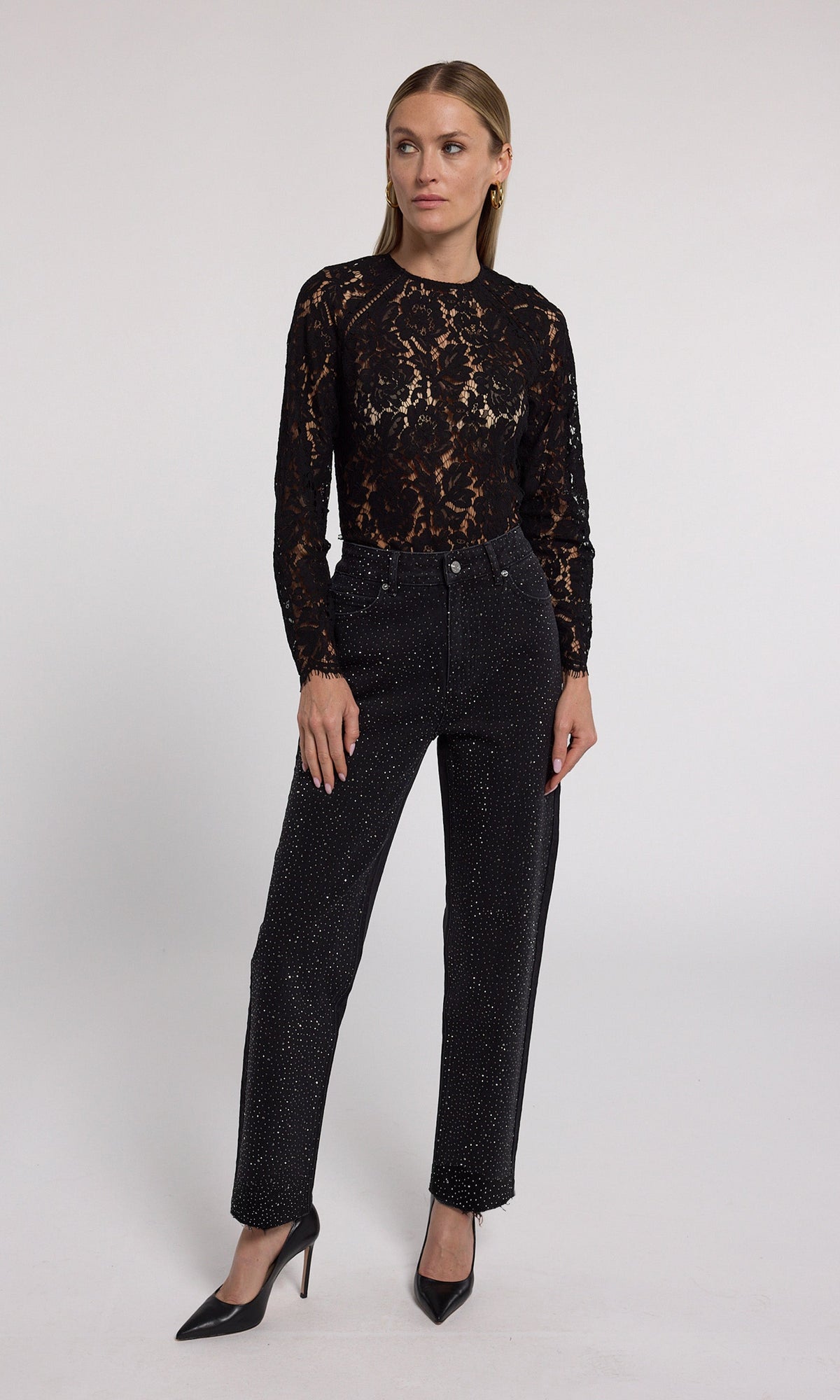 Baylor Compact Crystal Jeans