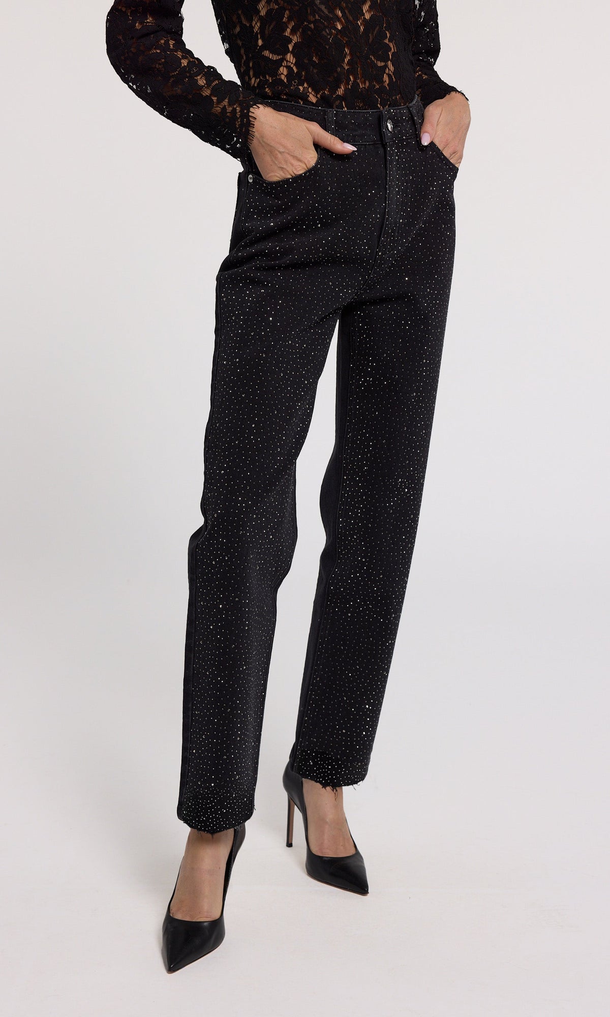 Baylor Compact Crystal Jeans