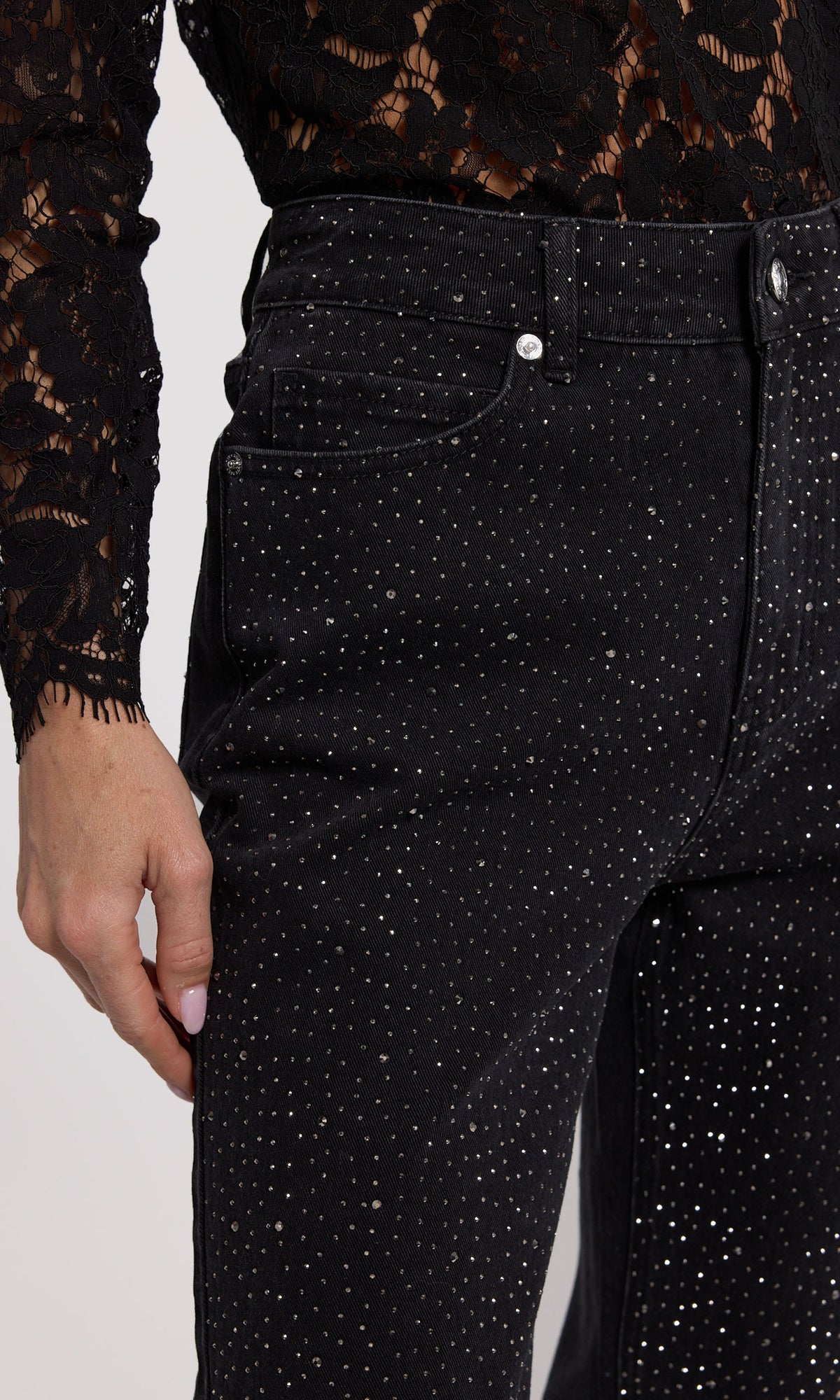 Baylor Compact Crystal Jeans