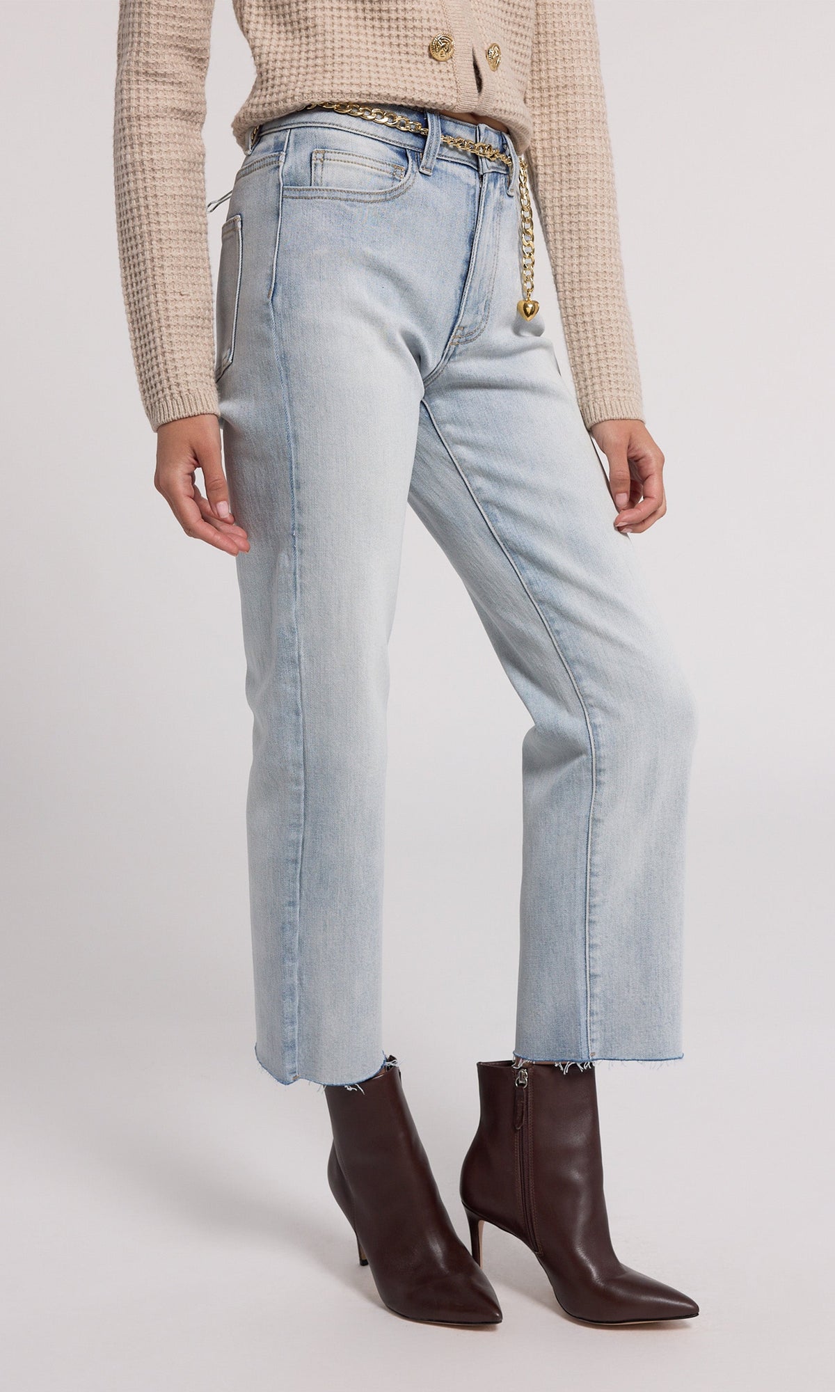 Jordy Chain Belted Jeans