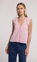 Ursula Lace Combo Blouse