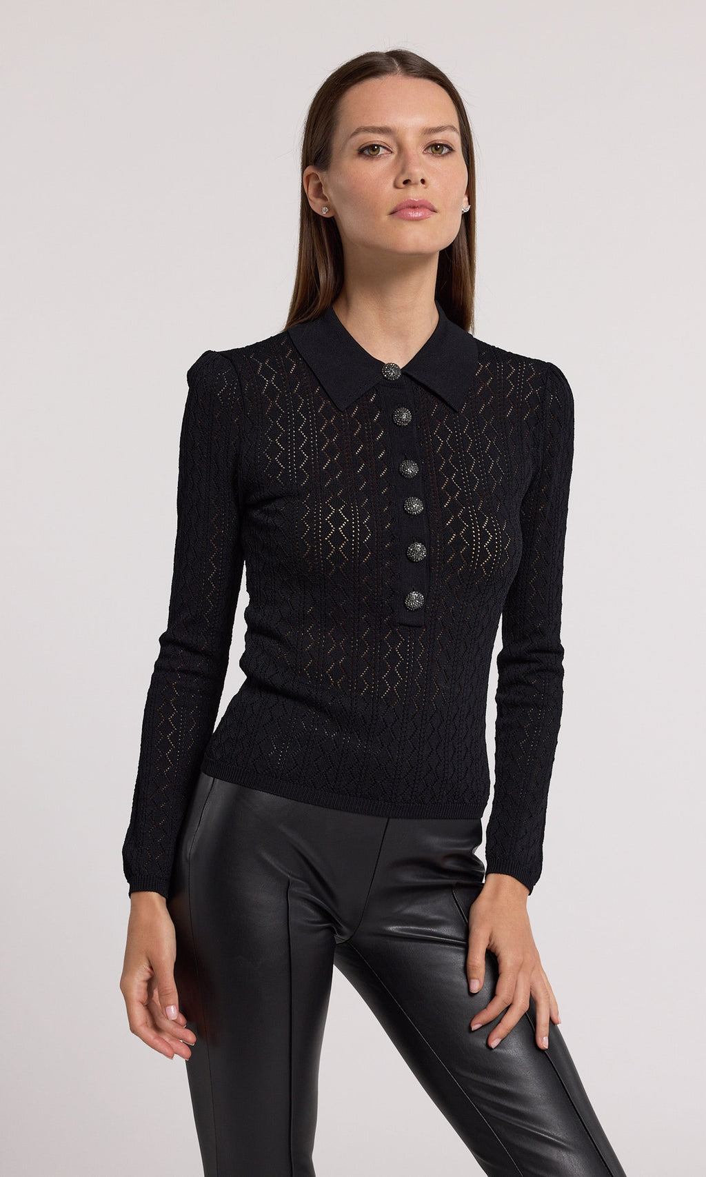 Angelica Pointelle Sweater