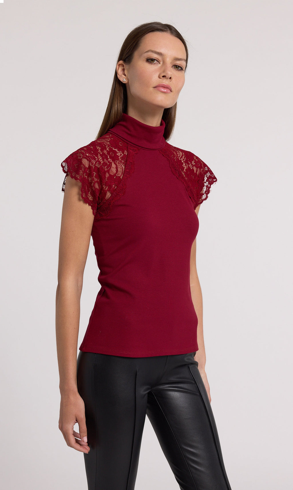 Jessenia Lace Combo Top