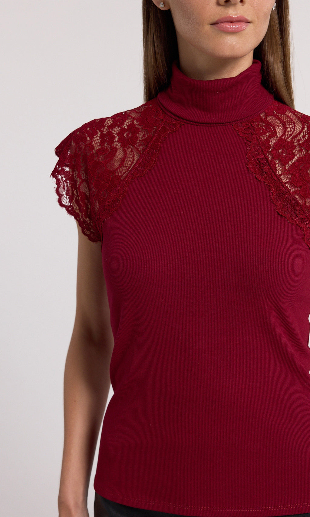 Jessenia Lace Combo Top