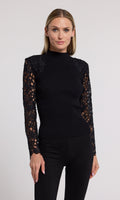 Marcelena Lace Combo Sweater