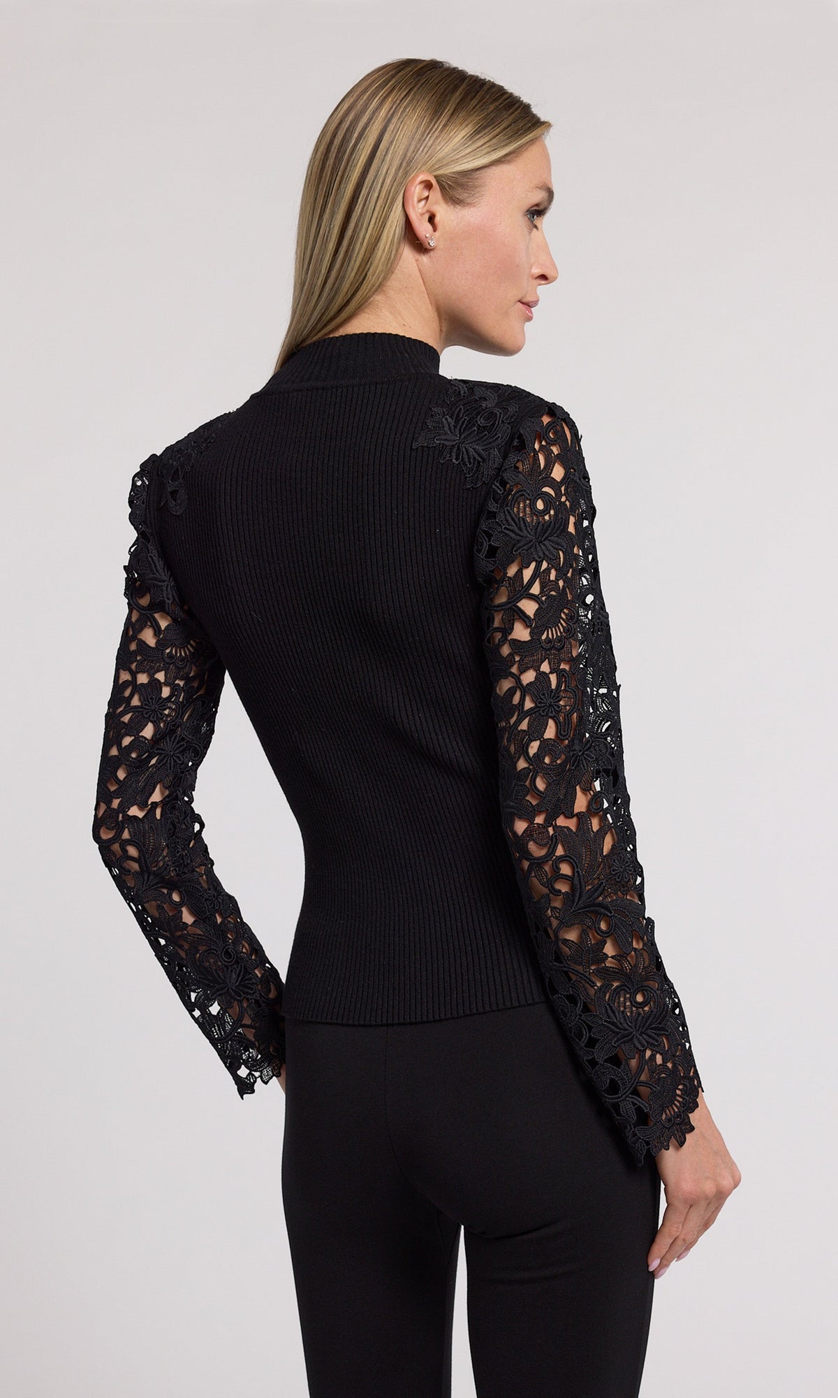 Marcelena Lace Combo Sweater