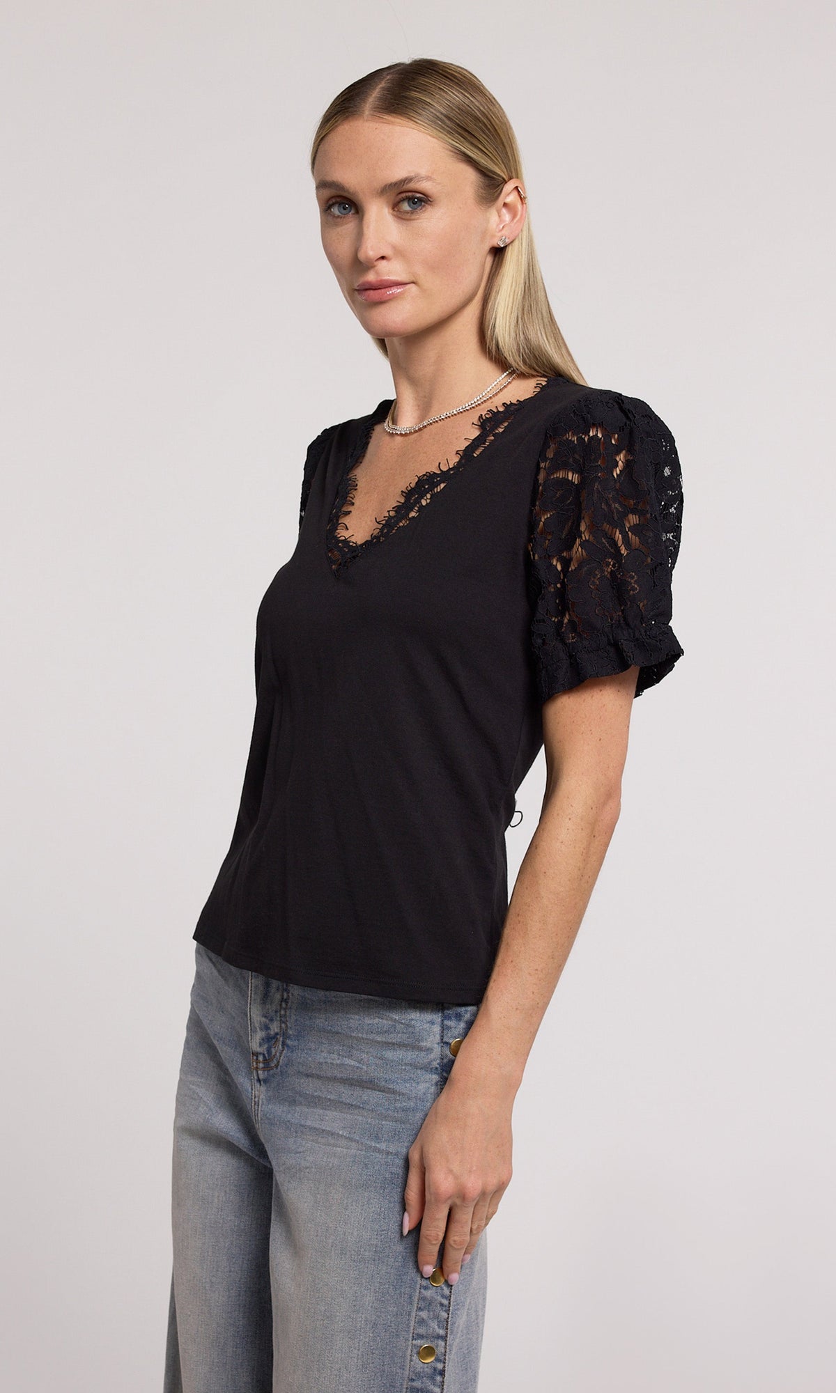 Jess Lace Combo Top