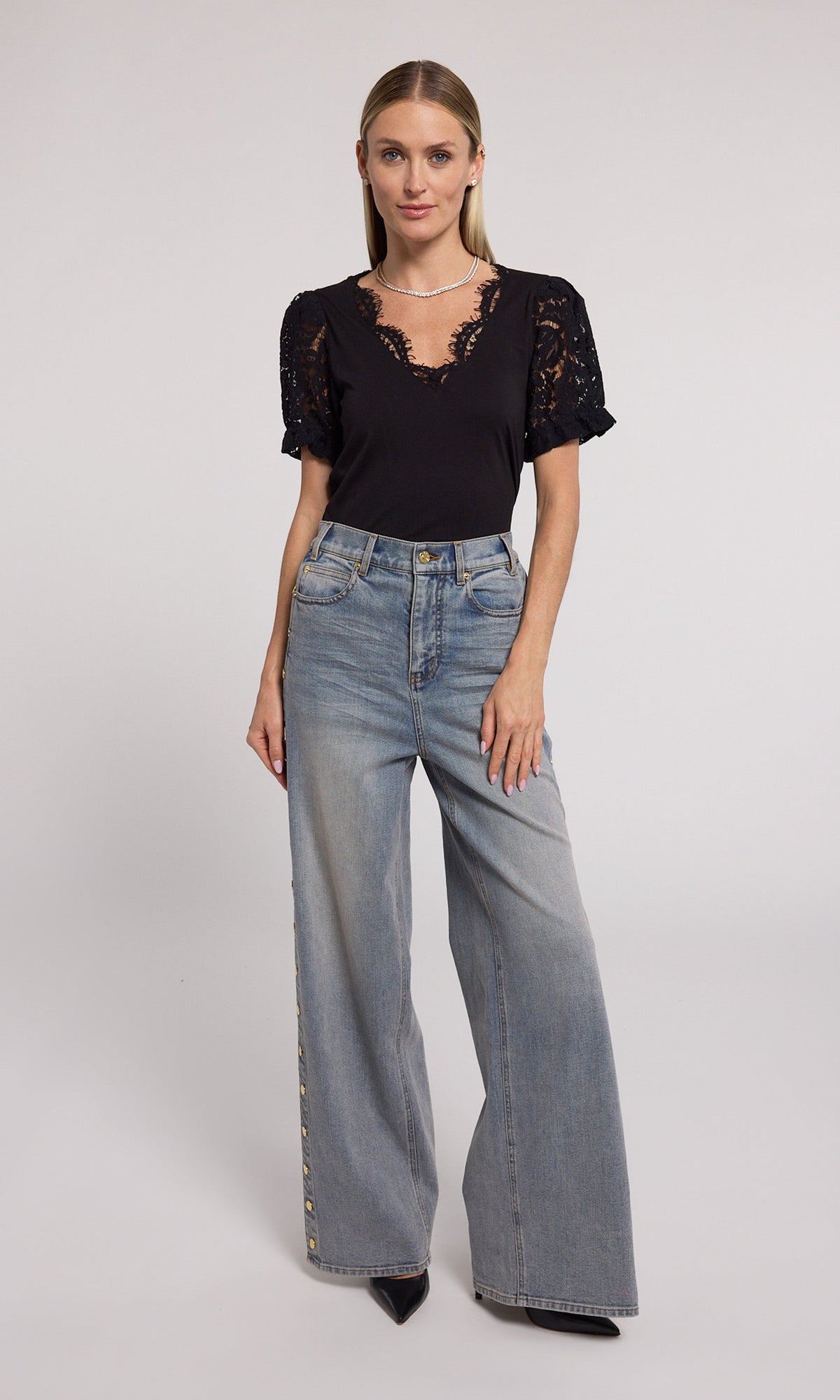 Jess Lace Combo Top