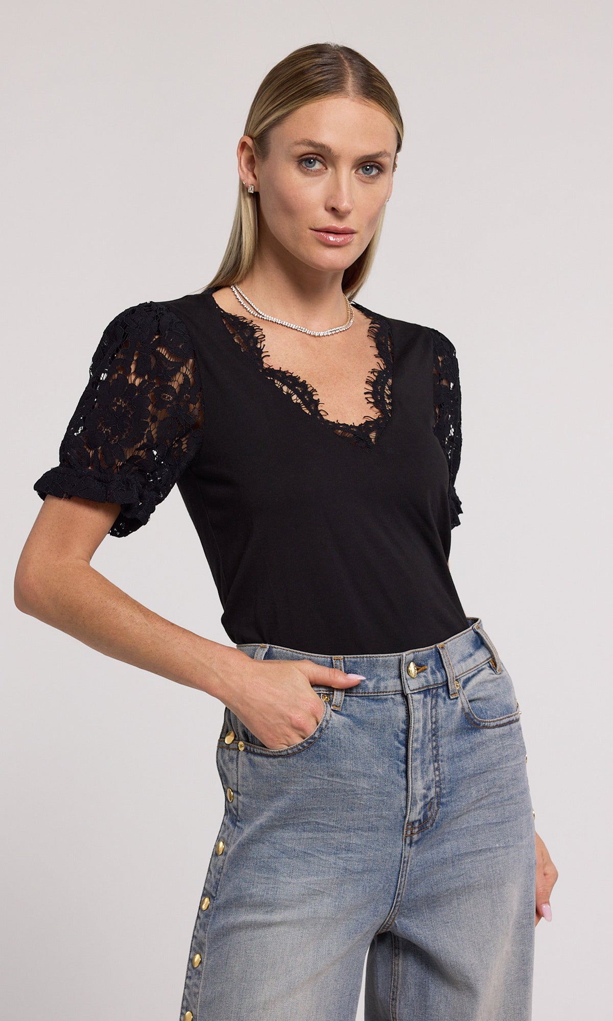 Jess Lace Combo Top