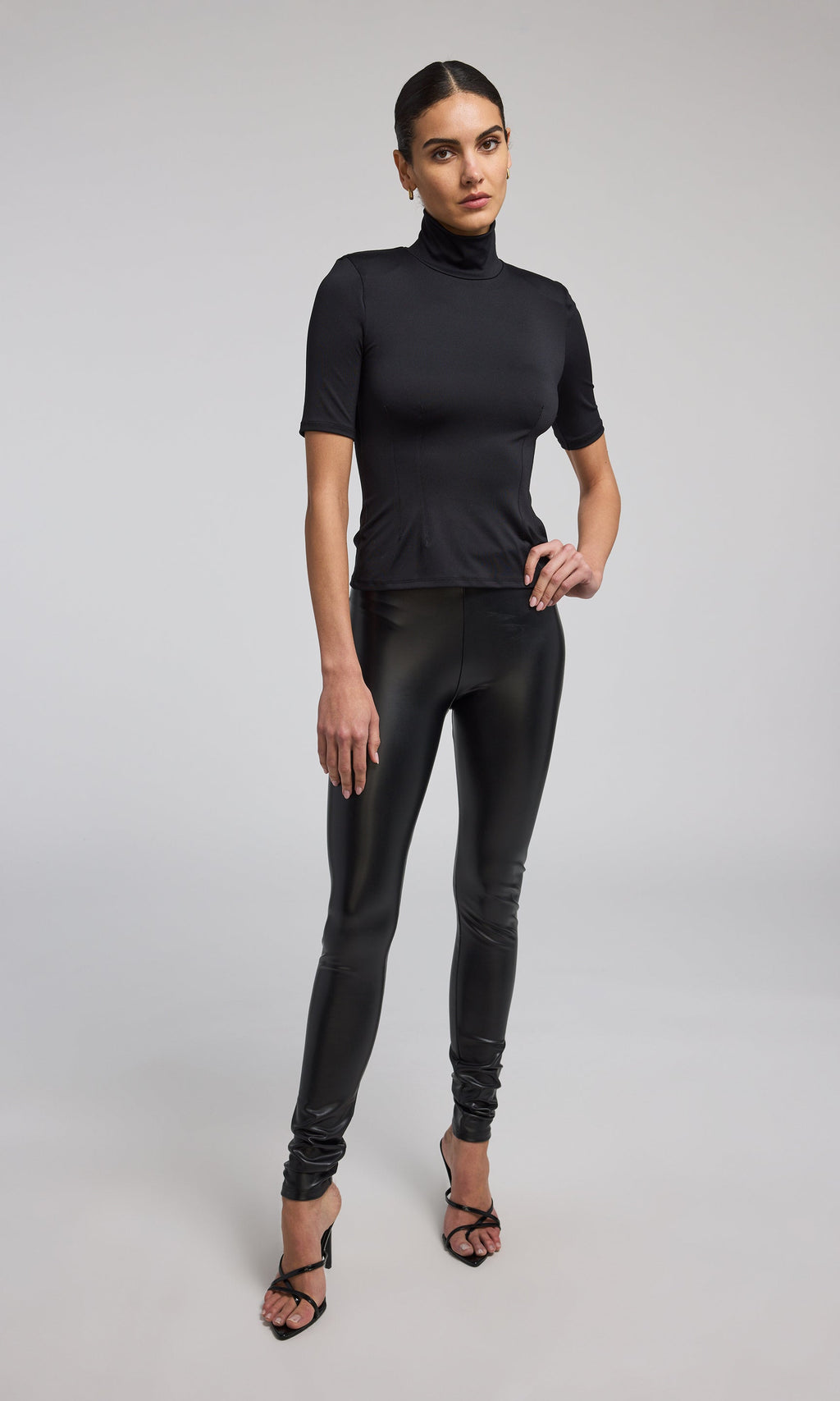 Jeffi Vegan Leather Legging