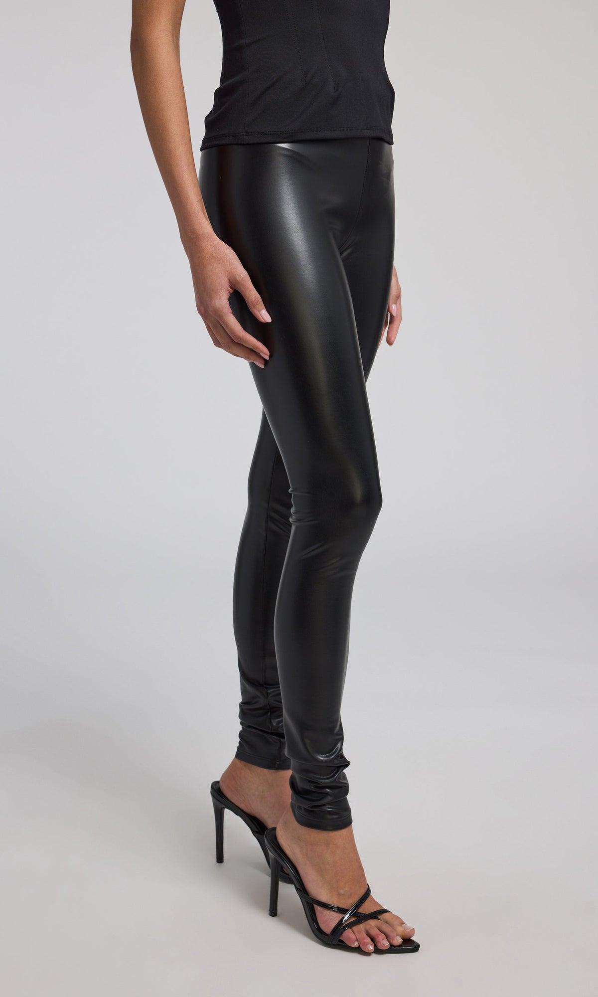 Jeffi Vegan Leather Legging