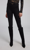 Lennon Turn-Lock Belted Ponte Legging