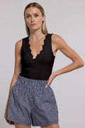 Reida Lace Combo Rib Tank Top