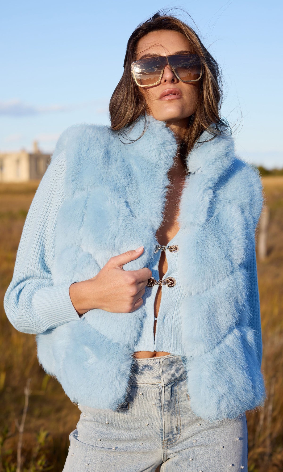 Rosario Faux Fur Vest