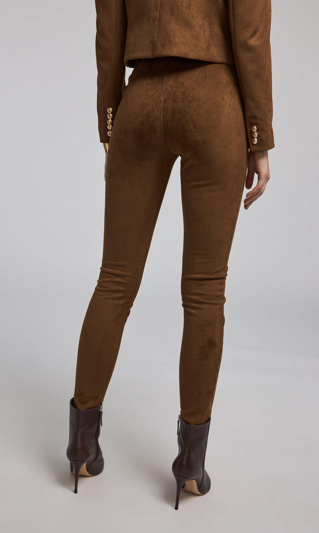 Lennon Belted Vegan Suede Legging