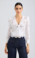 Kairi Lace Wrap Blouse