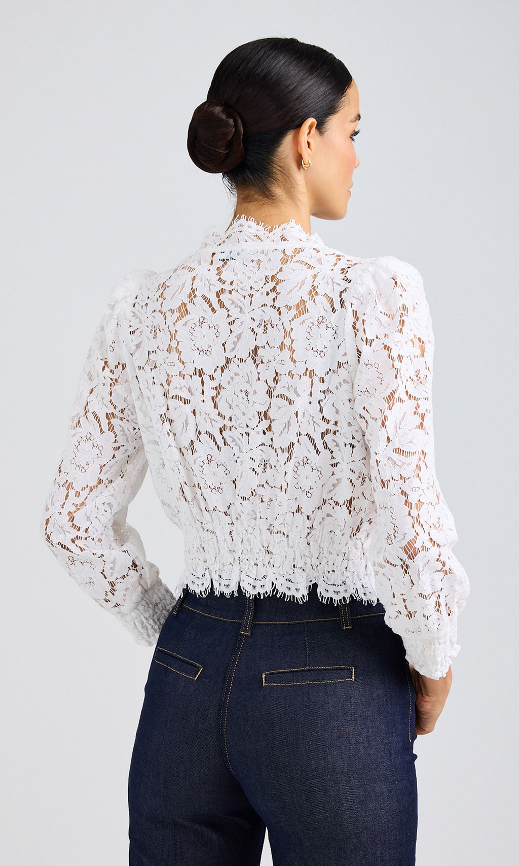 Kairi Lace Wrap Blouse