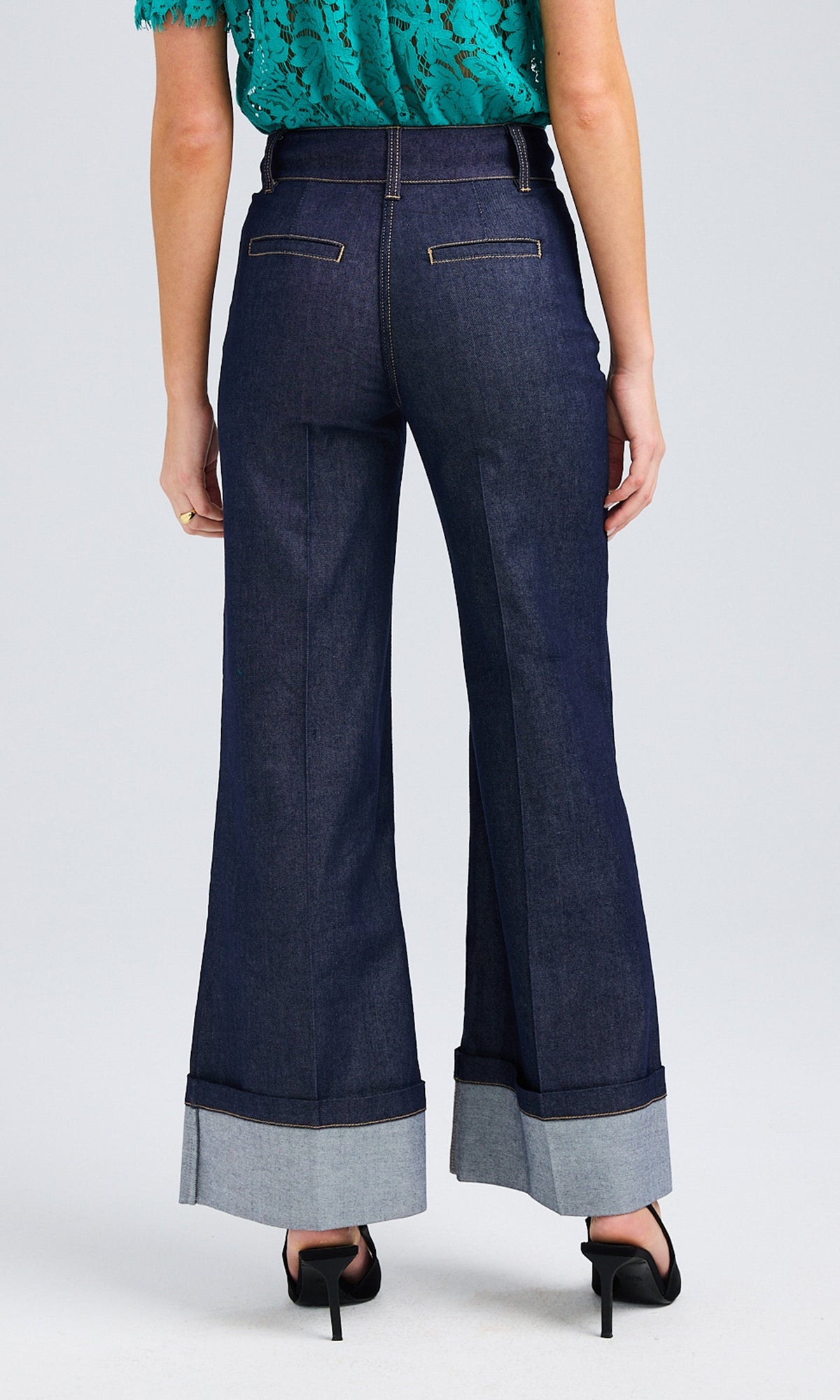 Raquelita Sheen Denim Pants
