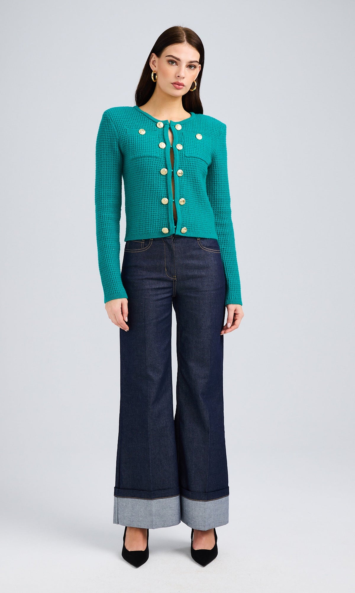 Raquelita Sheen Denim Pants