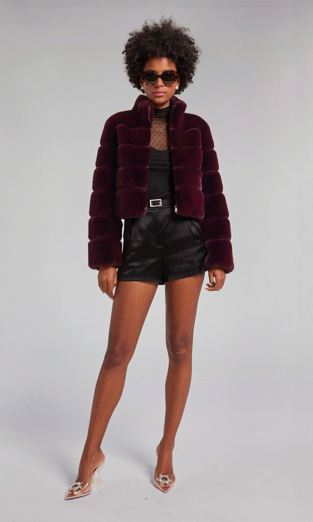 Tala Faux Fur Bomber