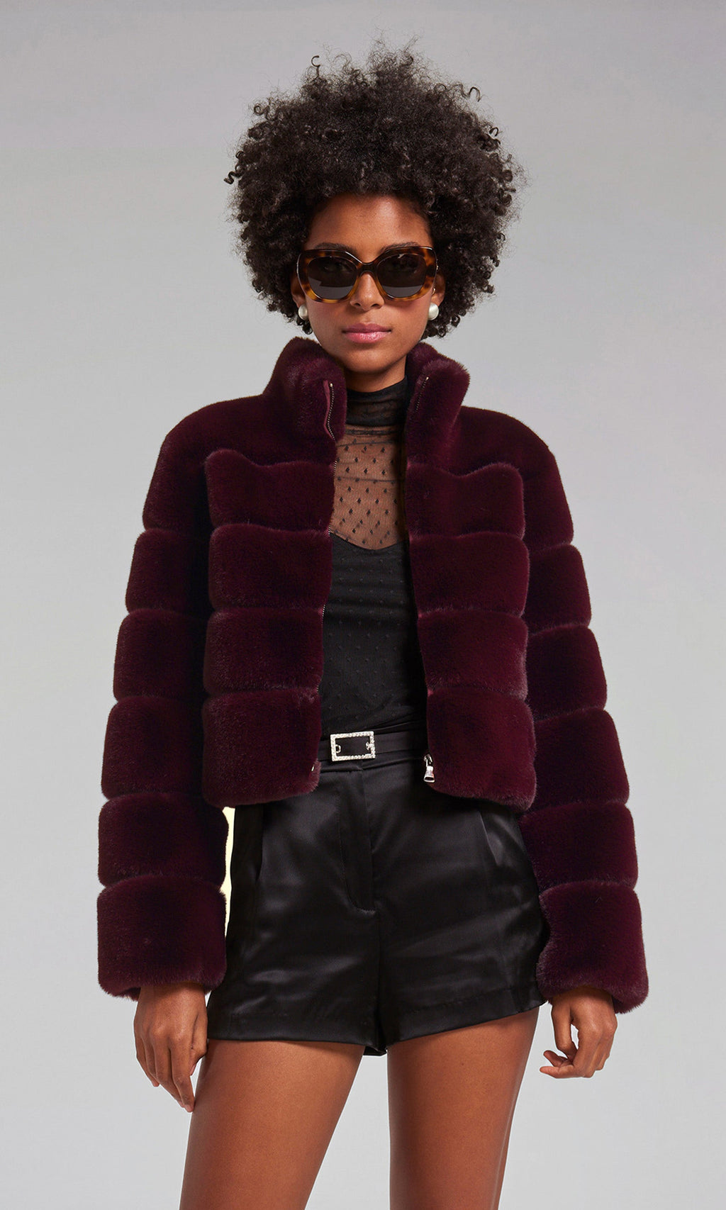Tala Faux Fur Bomber