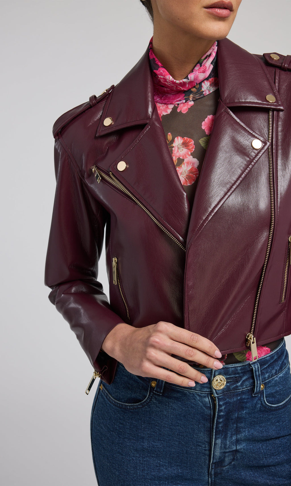 Cosita Vegan Leather Moto Jacket
