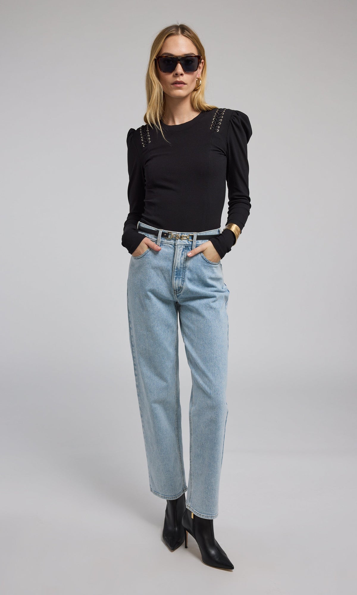 Preston Lace-Up Top
