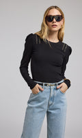 Preston Lace-Up Top